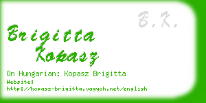 brigitta kopasz business card